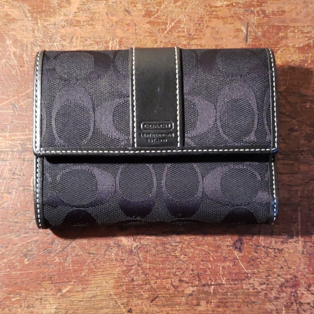 Black Coach Wallet